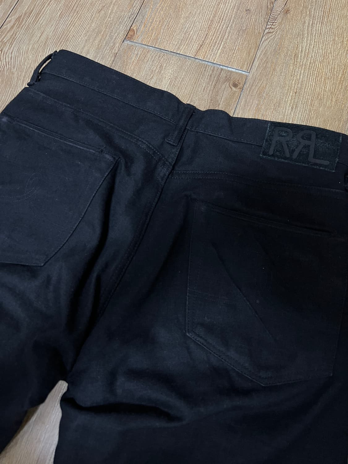 택포42) RRL 더블알엘 빈티지 파이브 포켓 블랙 온 블랙 30x30 상품이미지2