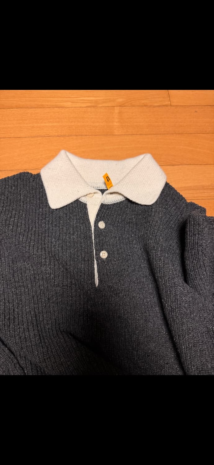 포터리 럭비 카라 니트 미드 그레이 4 상품이미지3