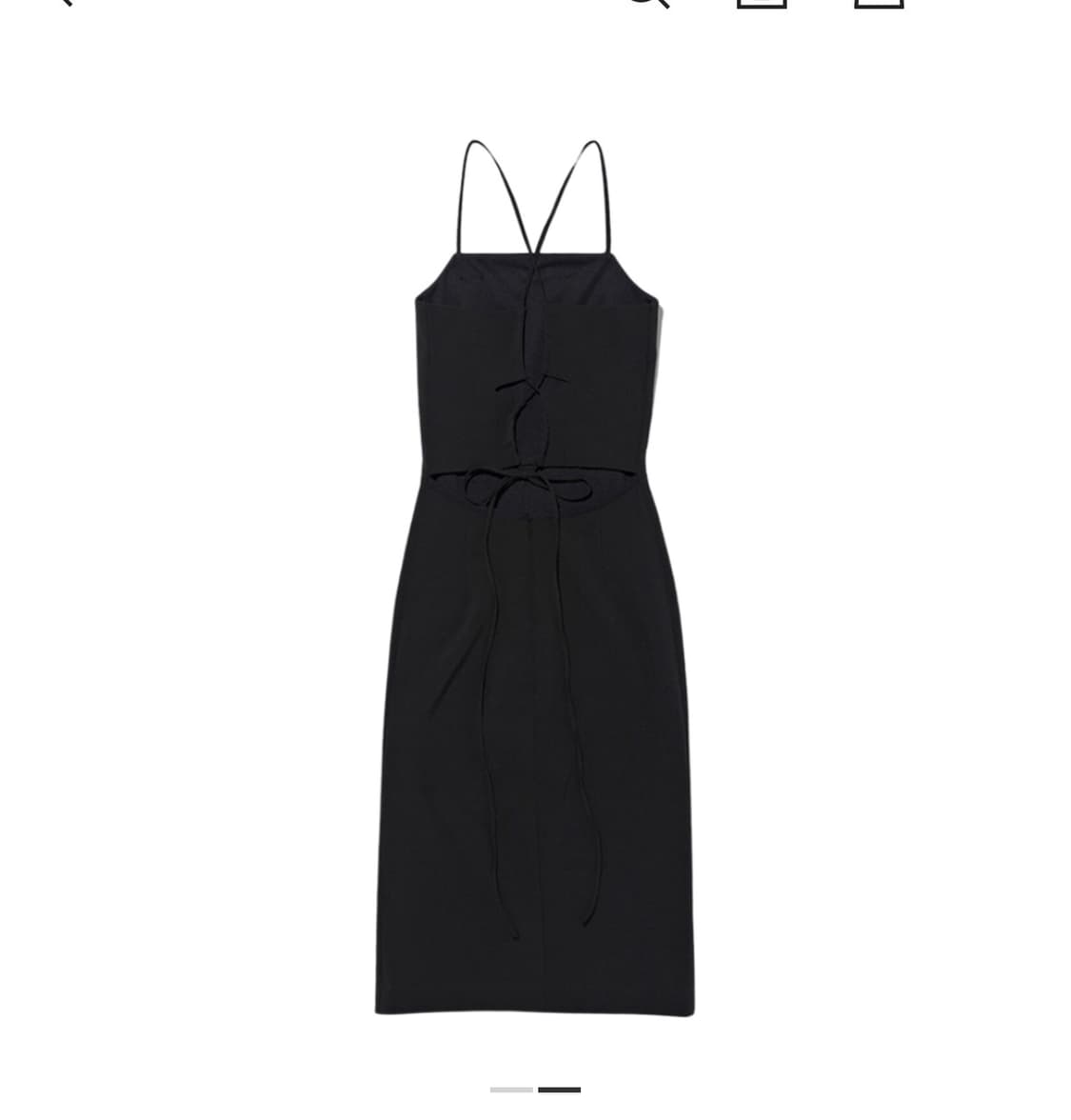 미스치프 블랙 뷔스티에 원피스 MSCHF 상품이미지2