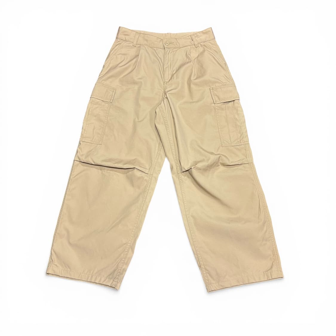 28 M 칼하트 베이지 핀턱 세미와이드 카고팬츠 상품이미지2