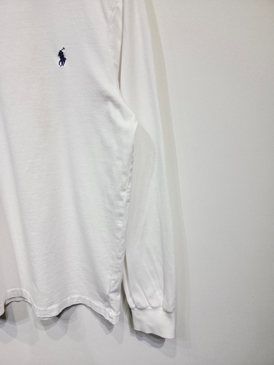 폴로 랄프로렌 커스텀 슬림핏 화이트 긴팔 티셔츠 상품이미지5