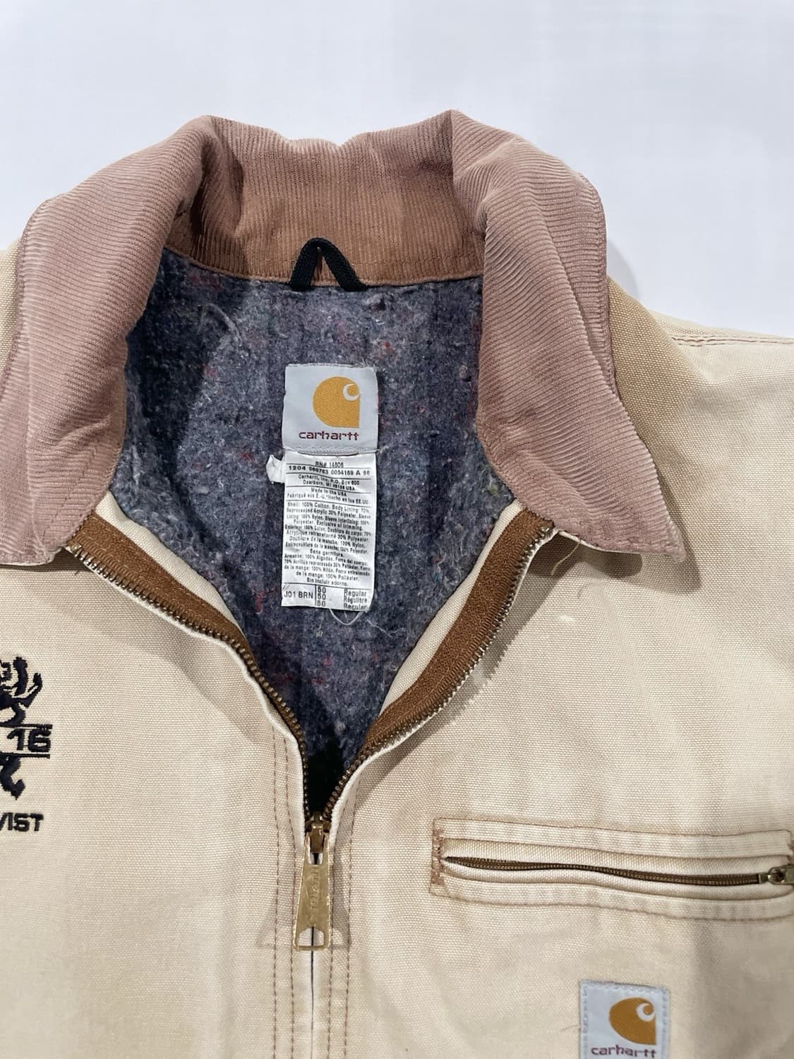 칼하트 J97 디트로이트 커스텀 자켓 브라운 상품이미지3