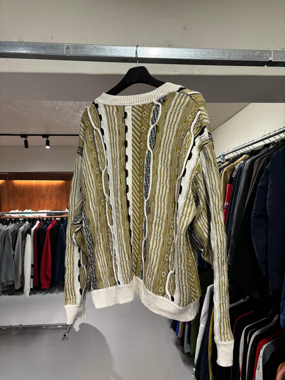 빈티지 케이블 패턴 가디건 상품이미지4