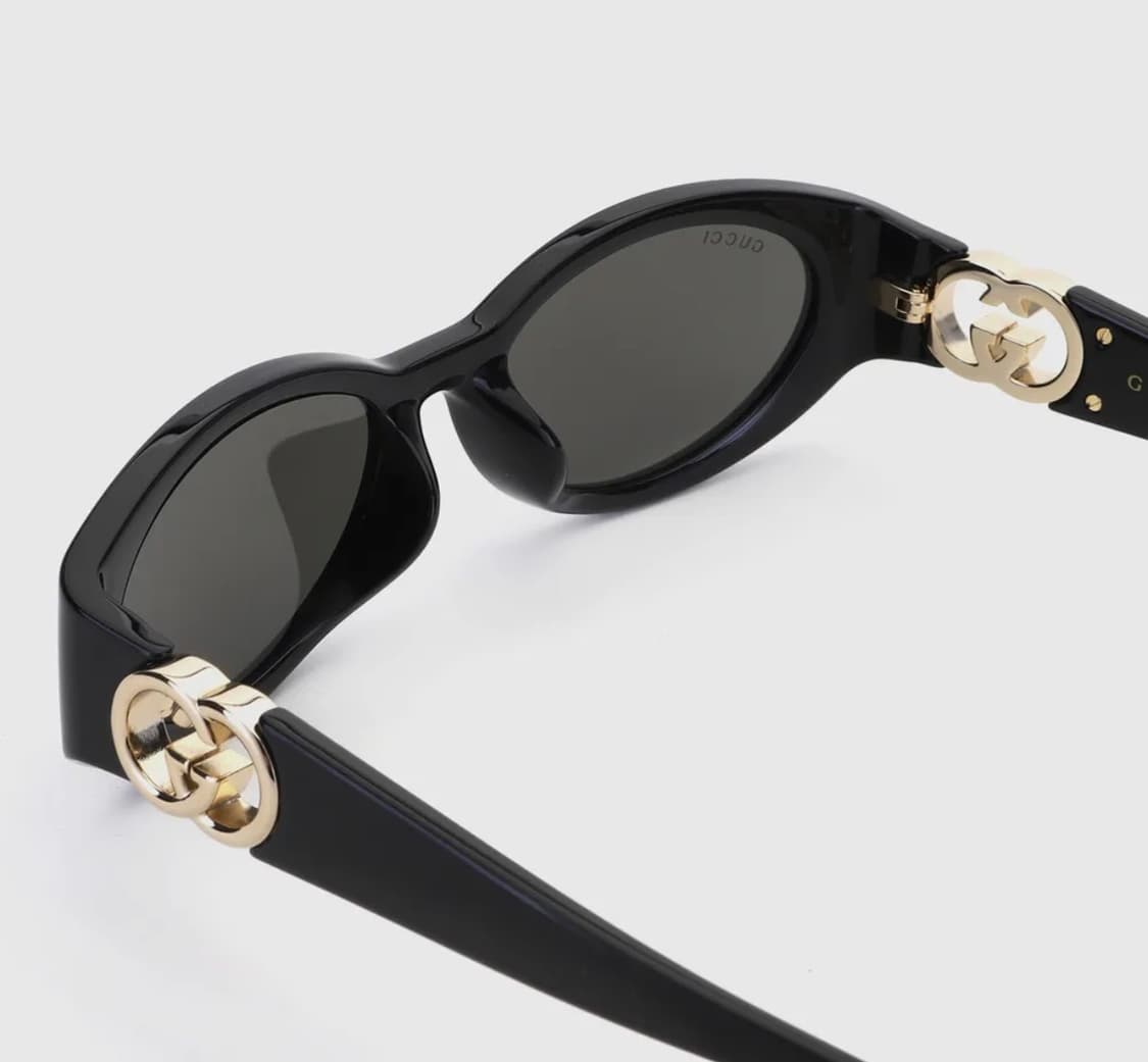 (OS) Gucci 구찌 오벌 선글라스 블랙 상품이미지10