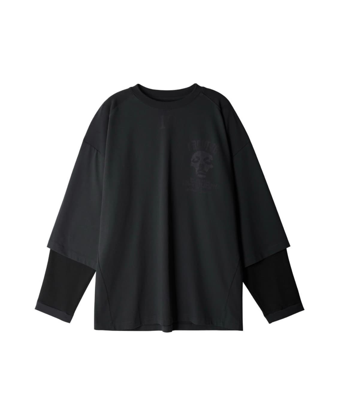 ETCE 아카이브 와플 레이어드 롱슬리브 차콜 상품이미지2