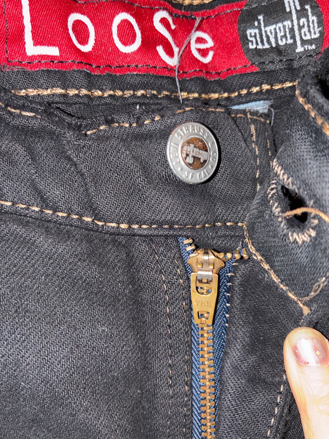 90s Levis SilverTab Loose Black Denim 상품이미지3