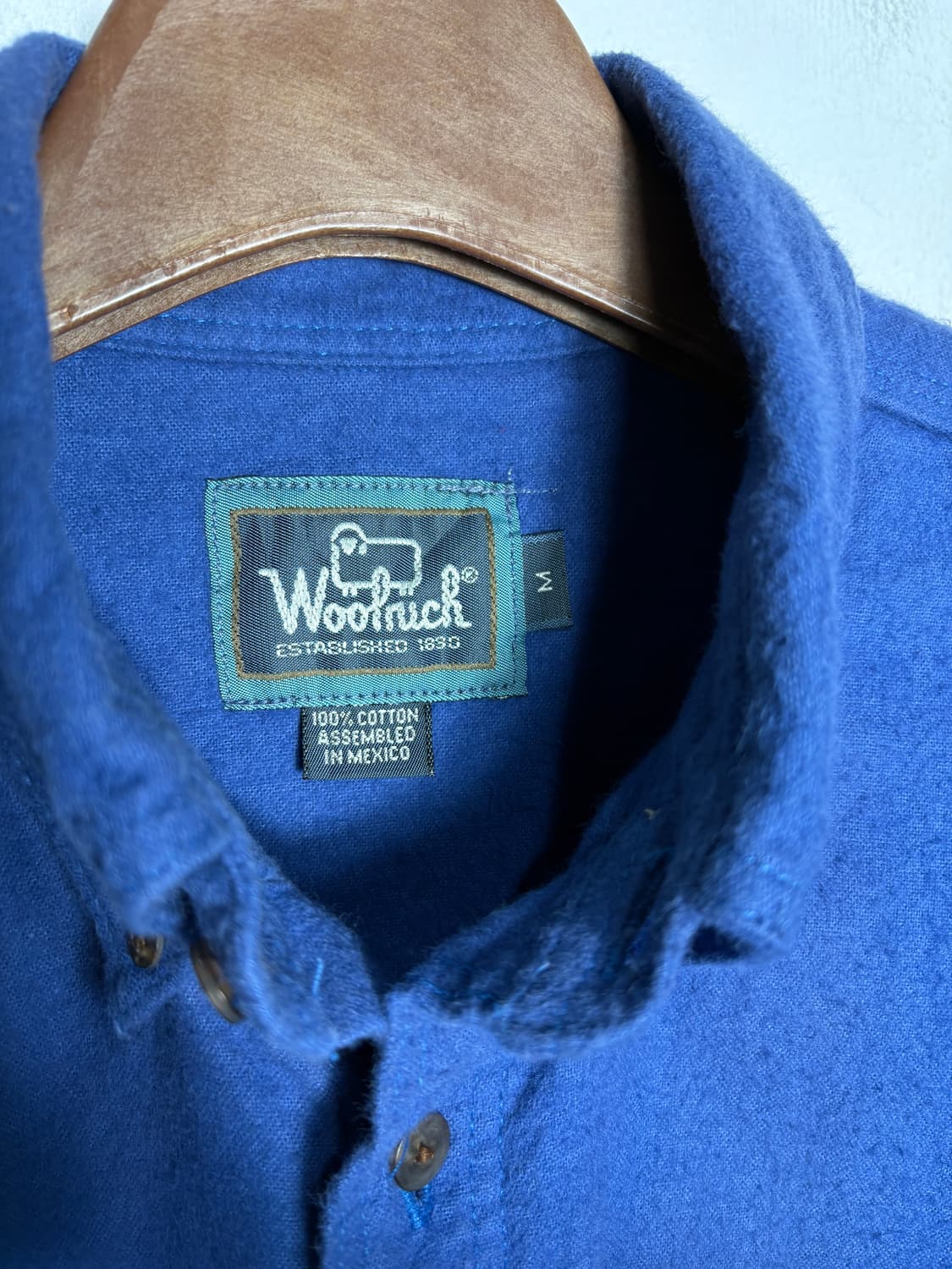 Woolrich 울리치 블루 코튼 셔츠 상품이미지3