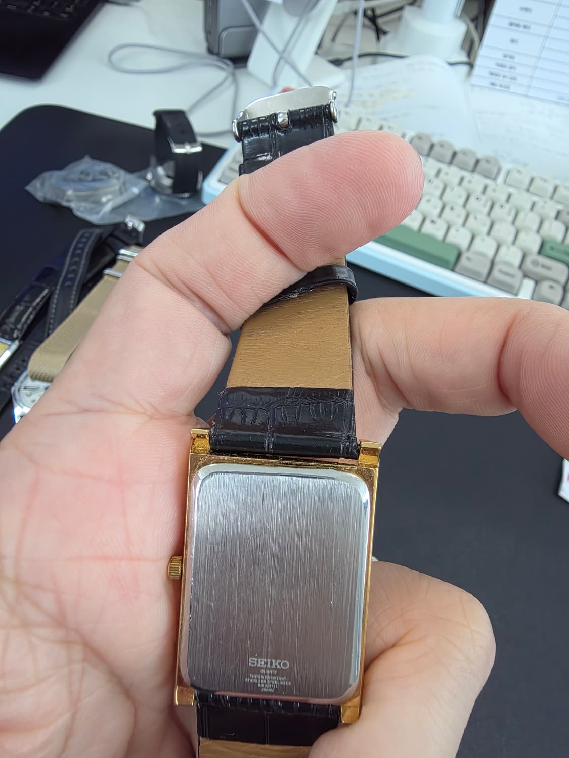 세이코 탱크 쿼츠 시계 상품이미지4