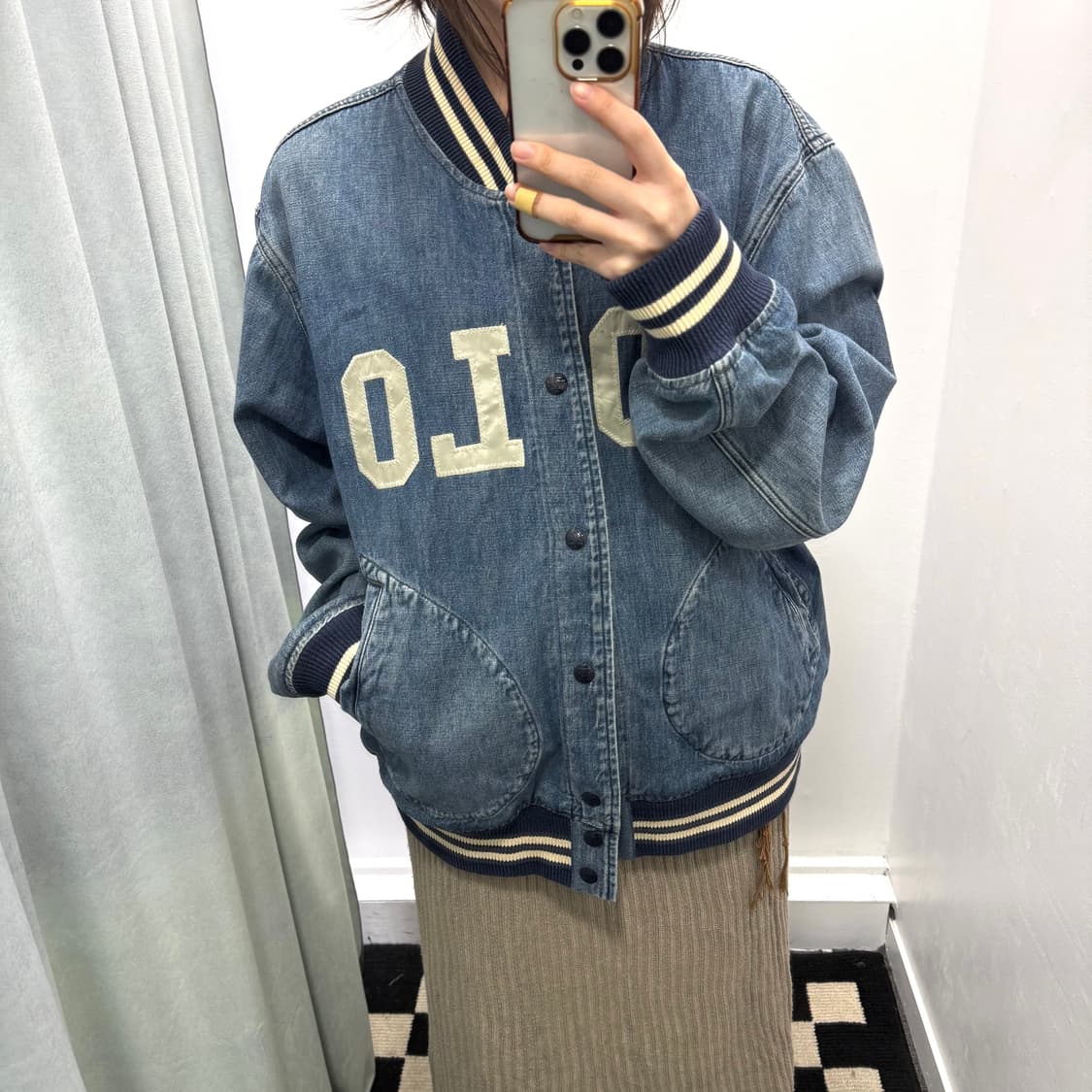 폴로 데님 바시티 자켓 상품이미지2