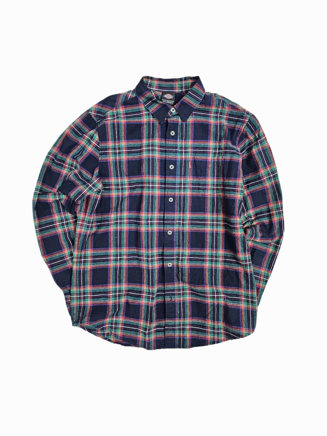 [M] 디키즈 딥그린 타탄 체크 롱슬리브 셔츠 상품이미지1