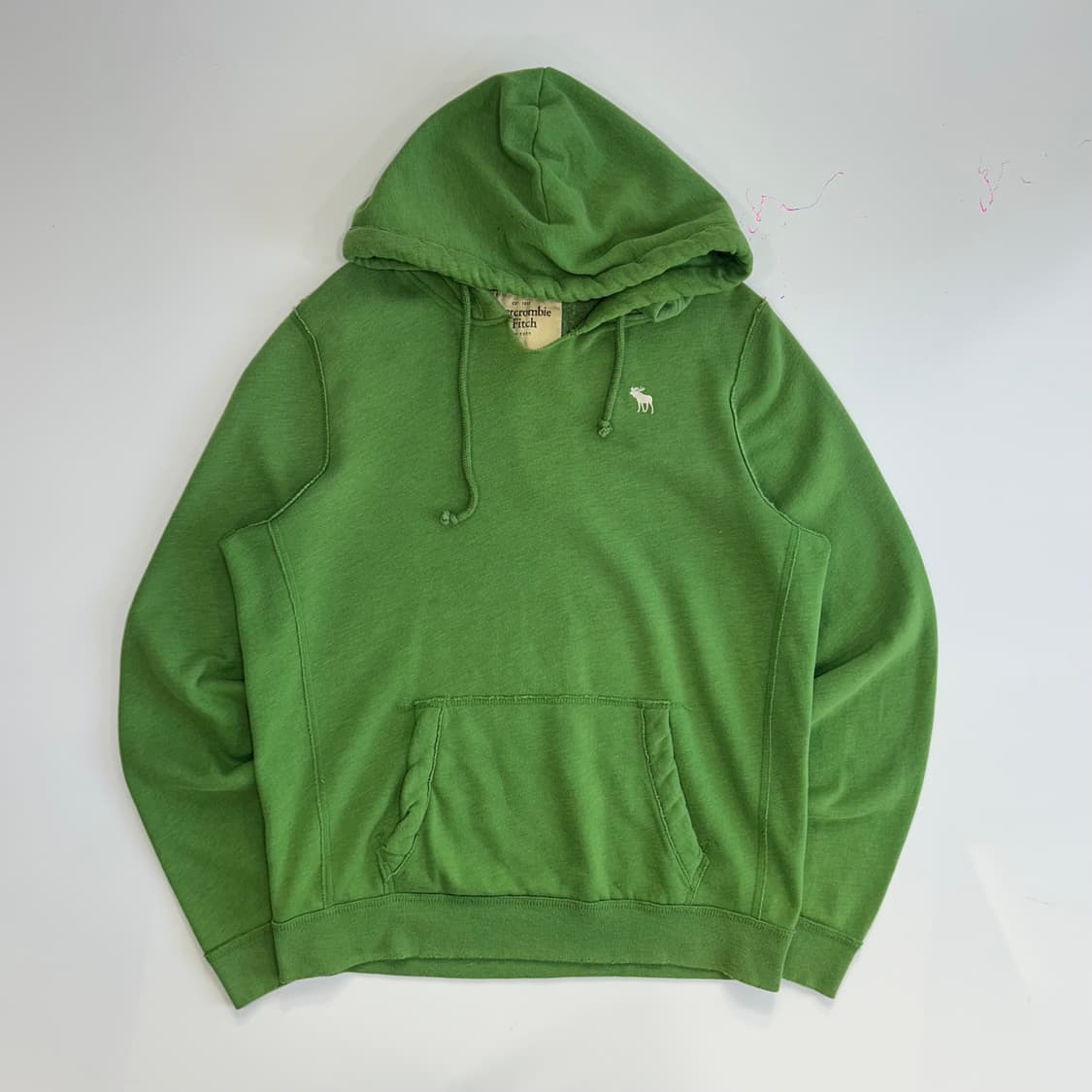 Abercrombie 아베크롬비 스몰로고 라이트그린 후드티 상품이미지3