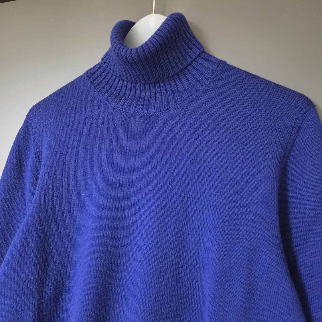 [46] 드루모어 메리노 롤넥 니트 블루 / 터틀넥 랜덤워크 상품이미지3