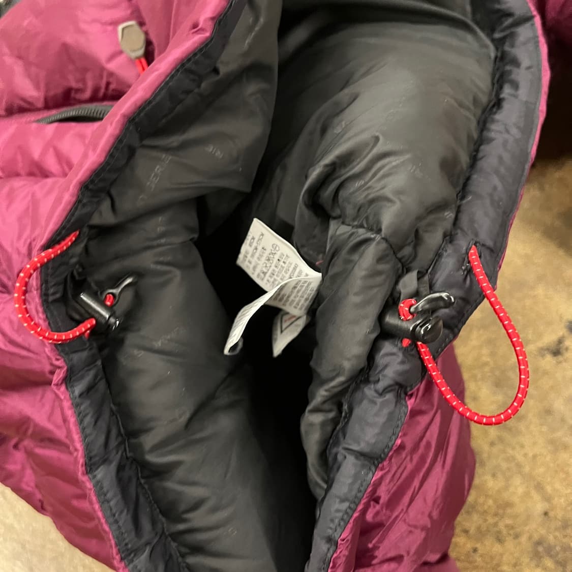 [정품/95] 노스페이스 눕시 패딩 버건디 b19 상품이미지8