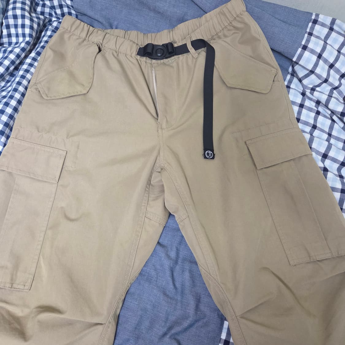 아웃스탠딩 BELTED CARGO PANTS BEIGE L사이즈 상품이미지3