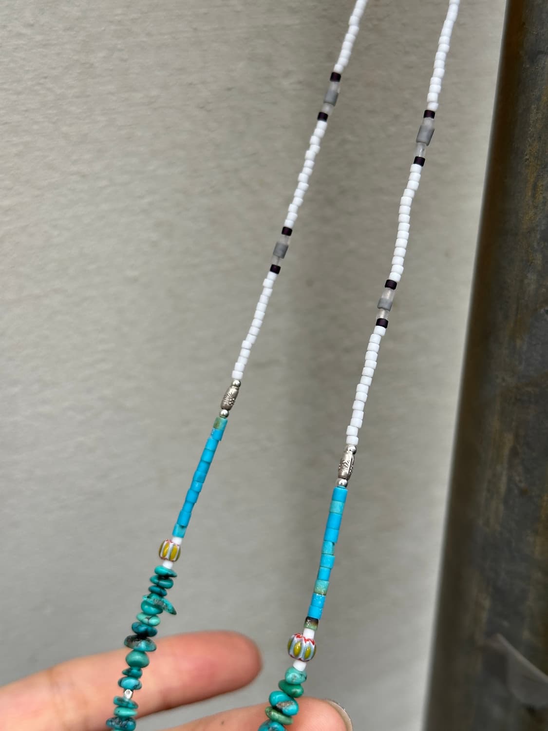 Feather 925 Silver Pendant Turquoise Bea 상품이미지3