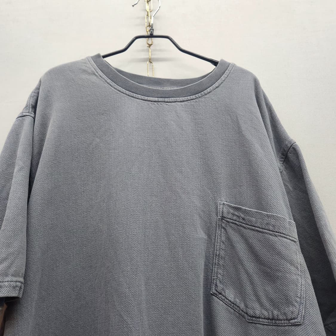 자라 원포켓 피그먼트 빈티지 무드 오버핏 반팔 XL(3XL) 상품이미지2