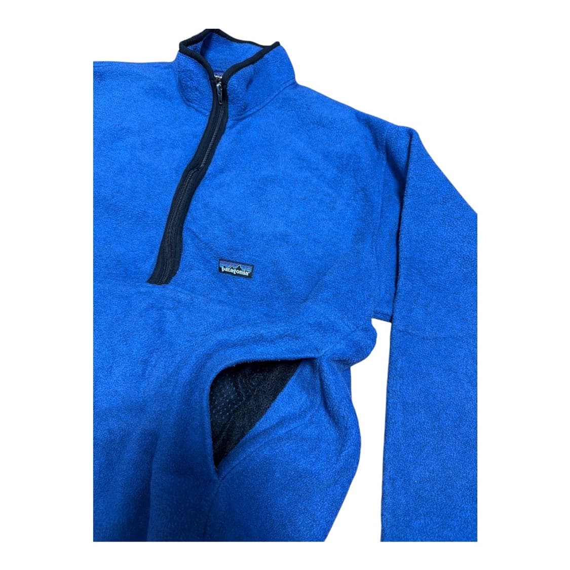 [XL] 90s 파타고니아 마수피얼 신칠라 하프집업 플리스 블루 상품이미지4