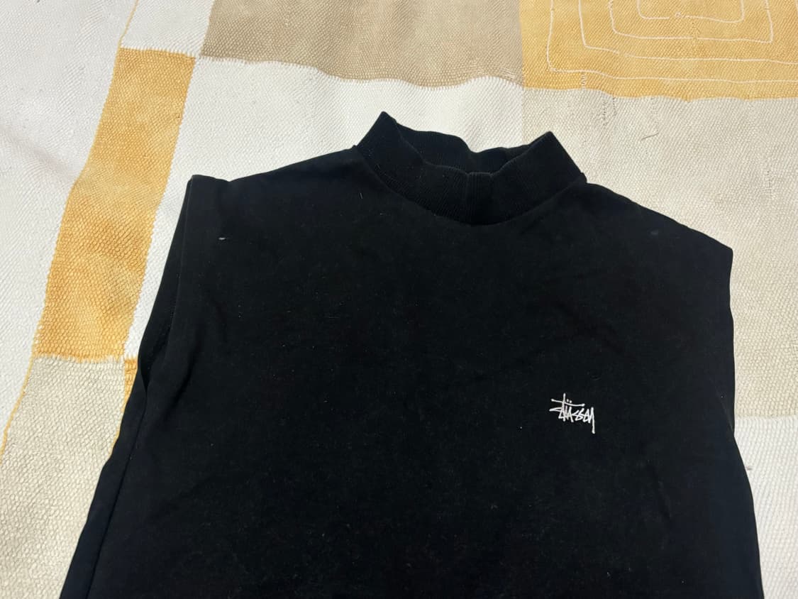 Stussy 블랙 슬리브리스 상품이미지2
