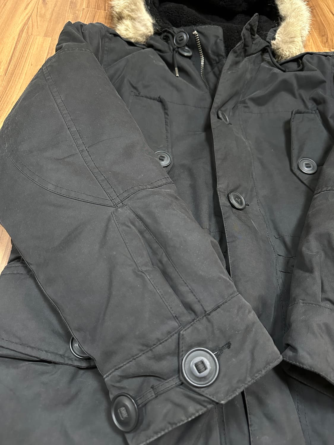 90s 폴로 랄프로렌 밀리터리 콜드파카 S 상품이미지7