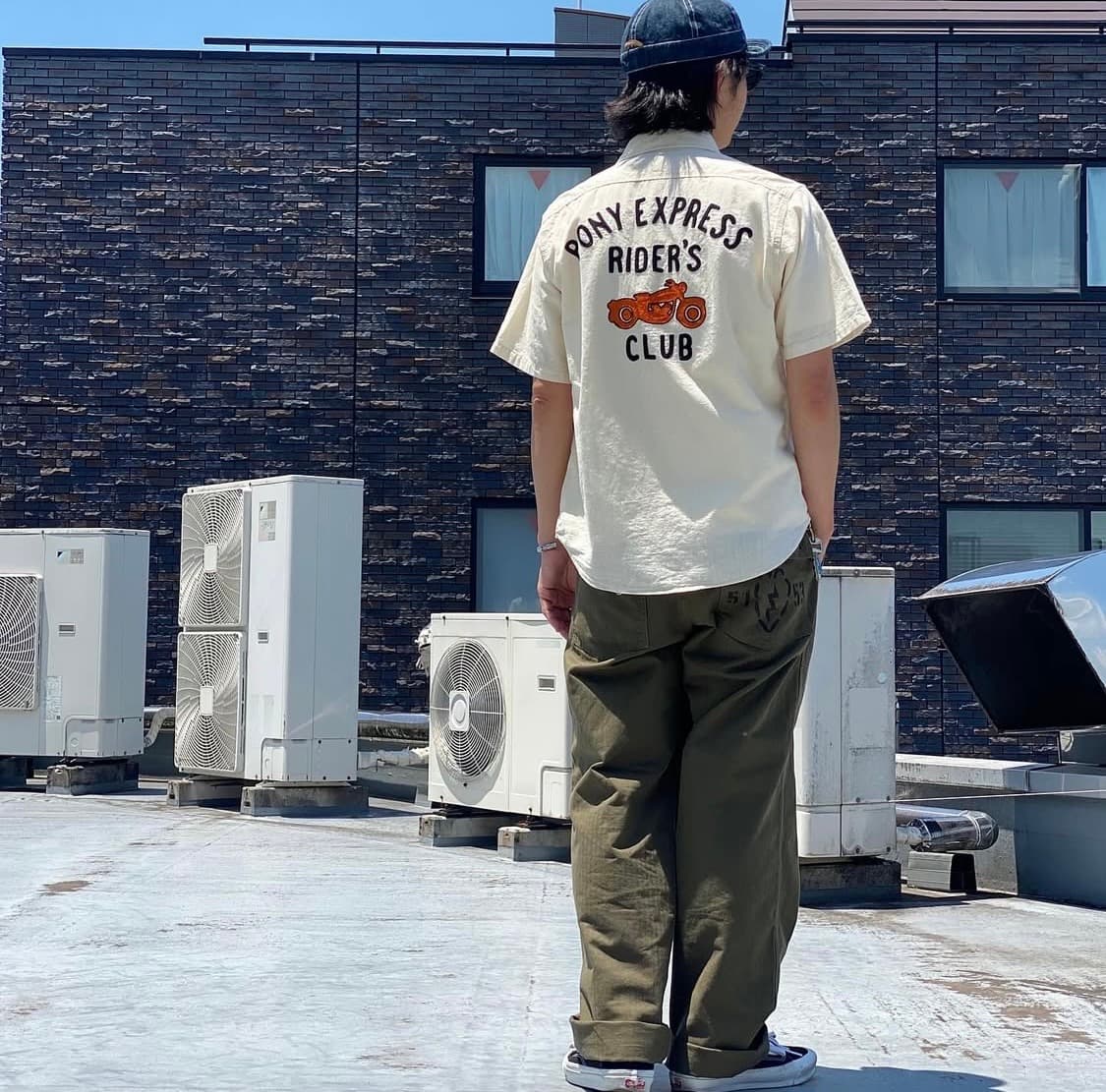 [xxl] 슈가케인 샴브레이 반팔 워크셔츠 상품이미지4