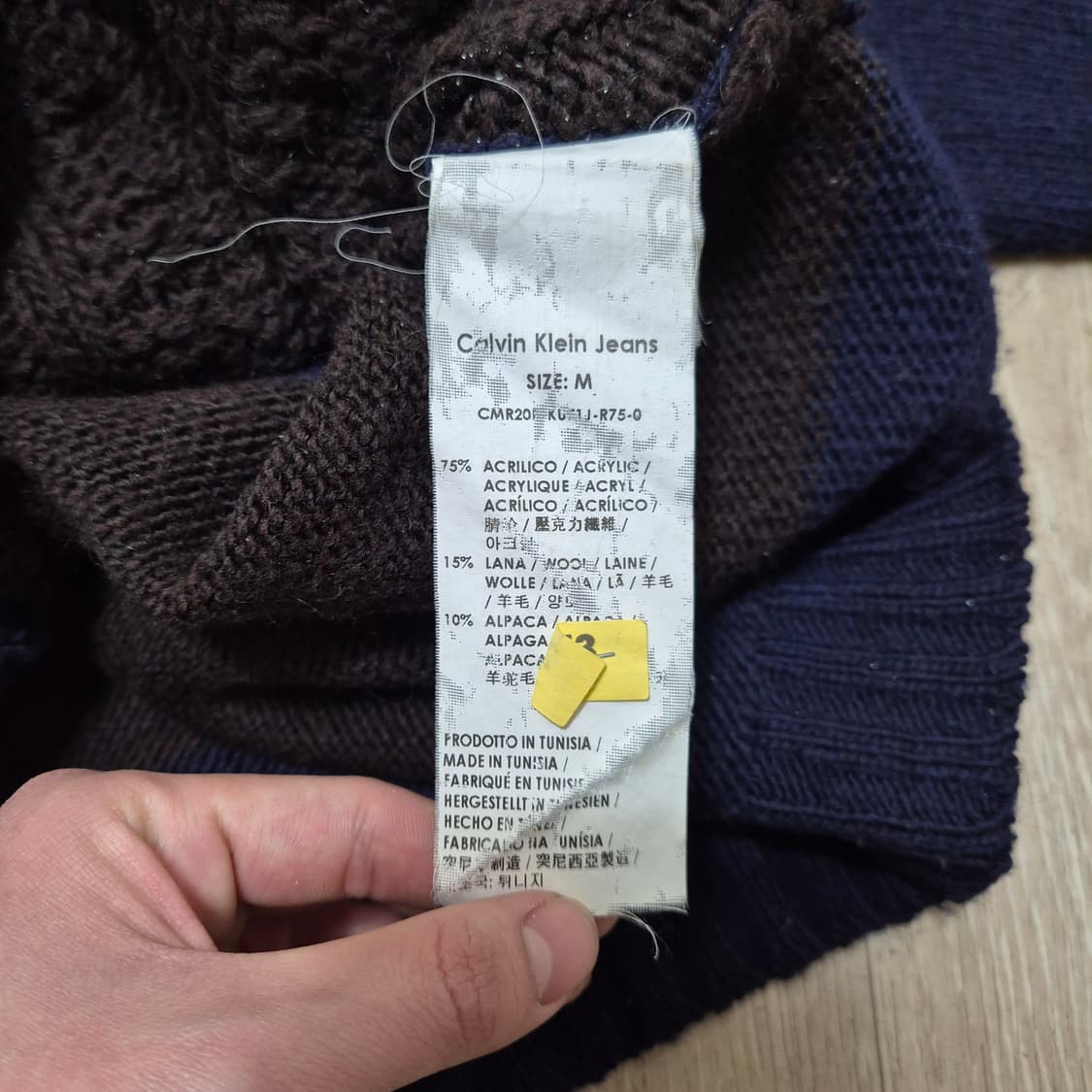 캘빈클라인 진스 꽈배기 니트 M(95) 상품이미지6
