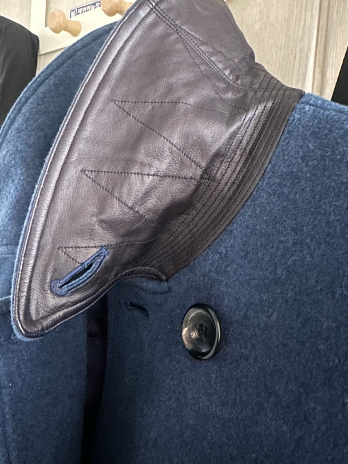 [L] 나이스네스 멕라간 피코트 인디고 블루 상품이미지3