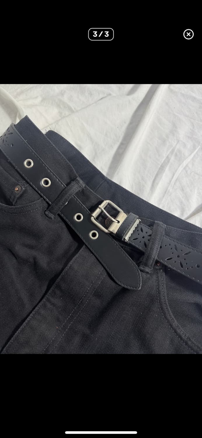 빈티지 펀칭 레더 벨트 상품이미지3