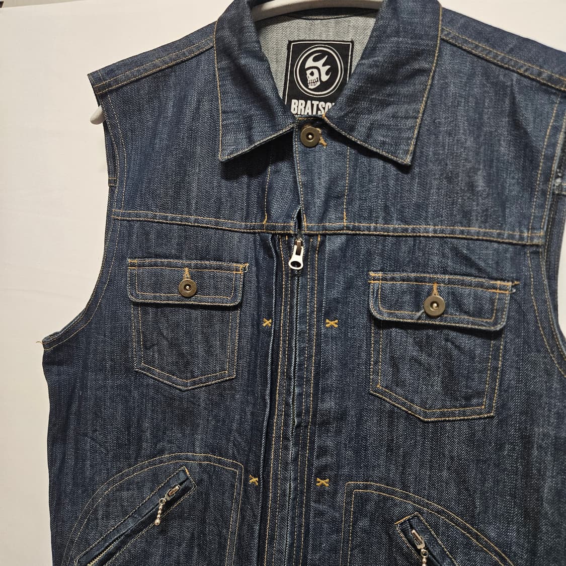 브랫슨 라이더 아메카지 베스트 데님 자켓 L 상품이미지2