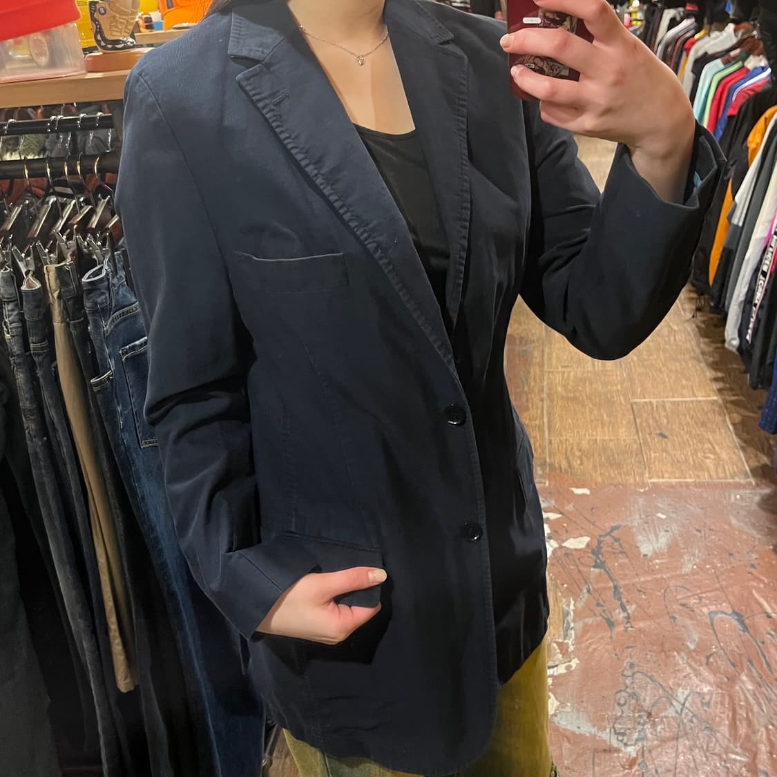 [HI] 빈티지 자켓 남색 상품이미지3