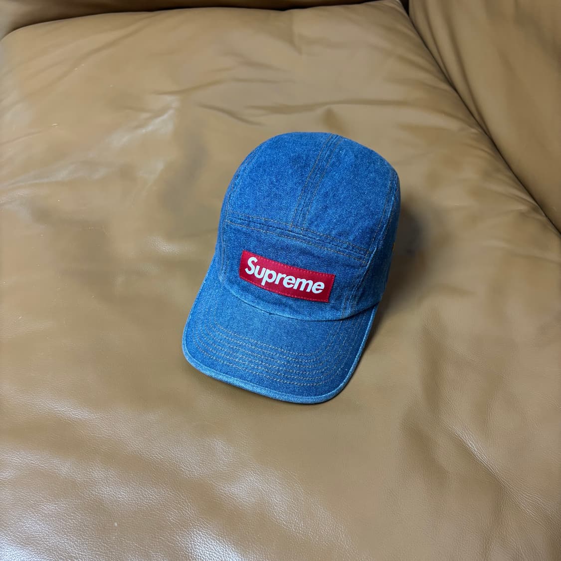 Supreme 슈프림 22fw 워시드 데님 캠프캡 모자 (Denim) 상품이미지2