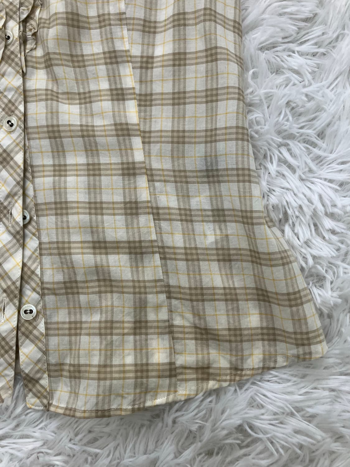 대대장 버버리 아이보리 레이스 카라 셔츠 1073 상품이미지4