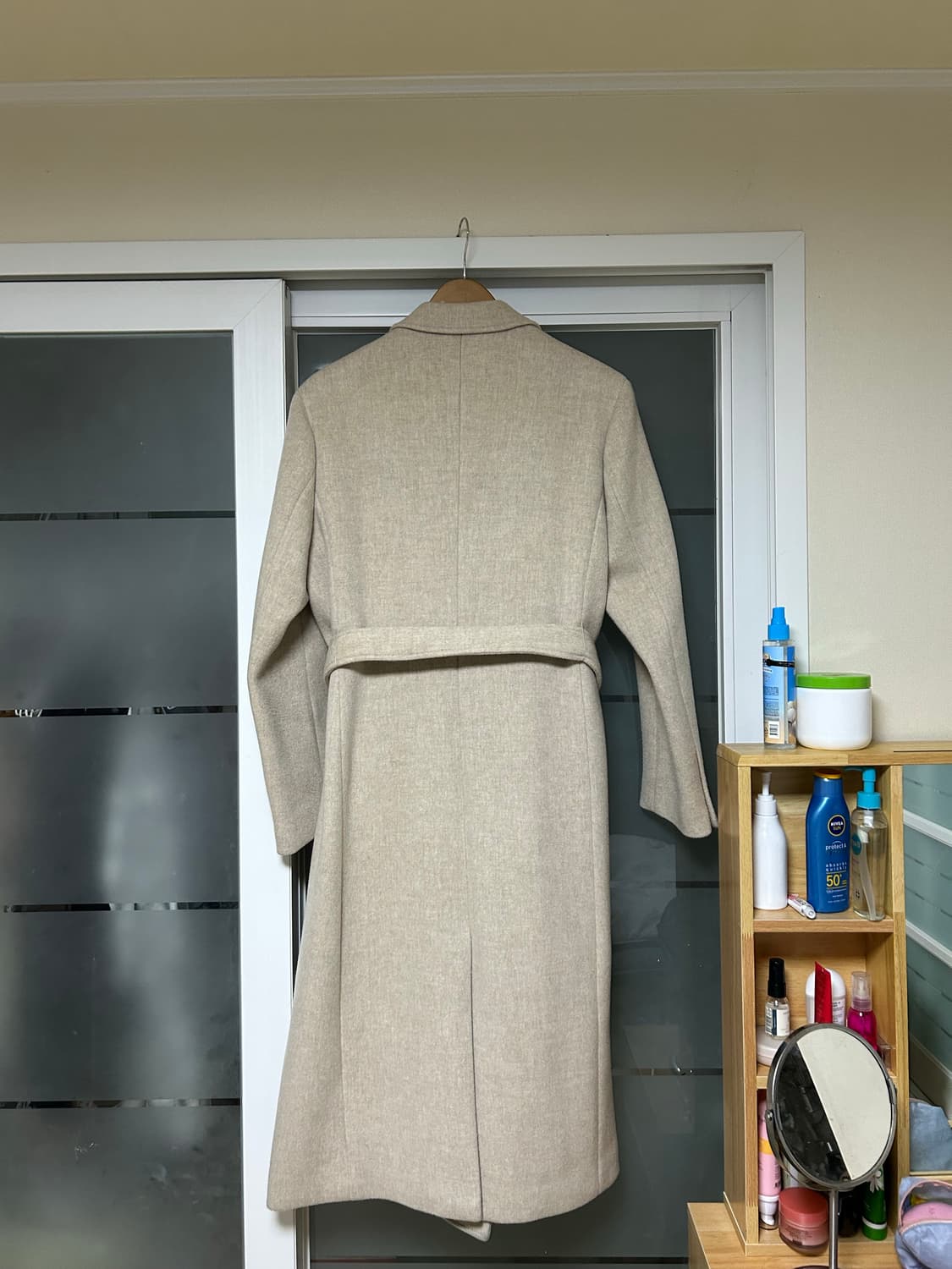 파사드패턴 울 캐시미어 벨티드 코트  상품이미지8