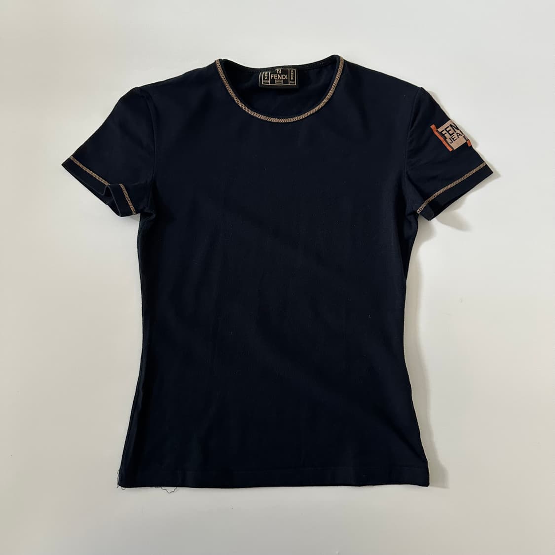 펜디 fendi jeans 로고 반팔 티셔츠 상품이미지1