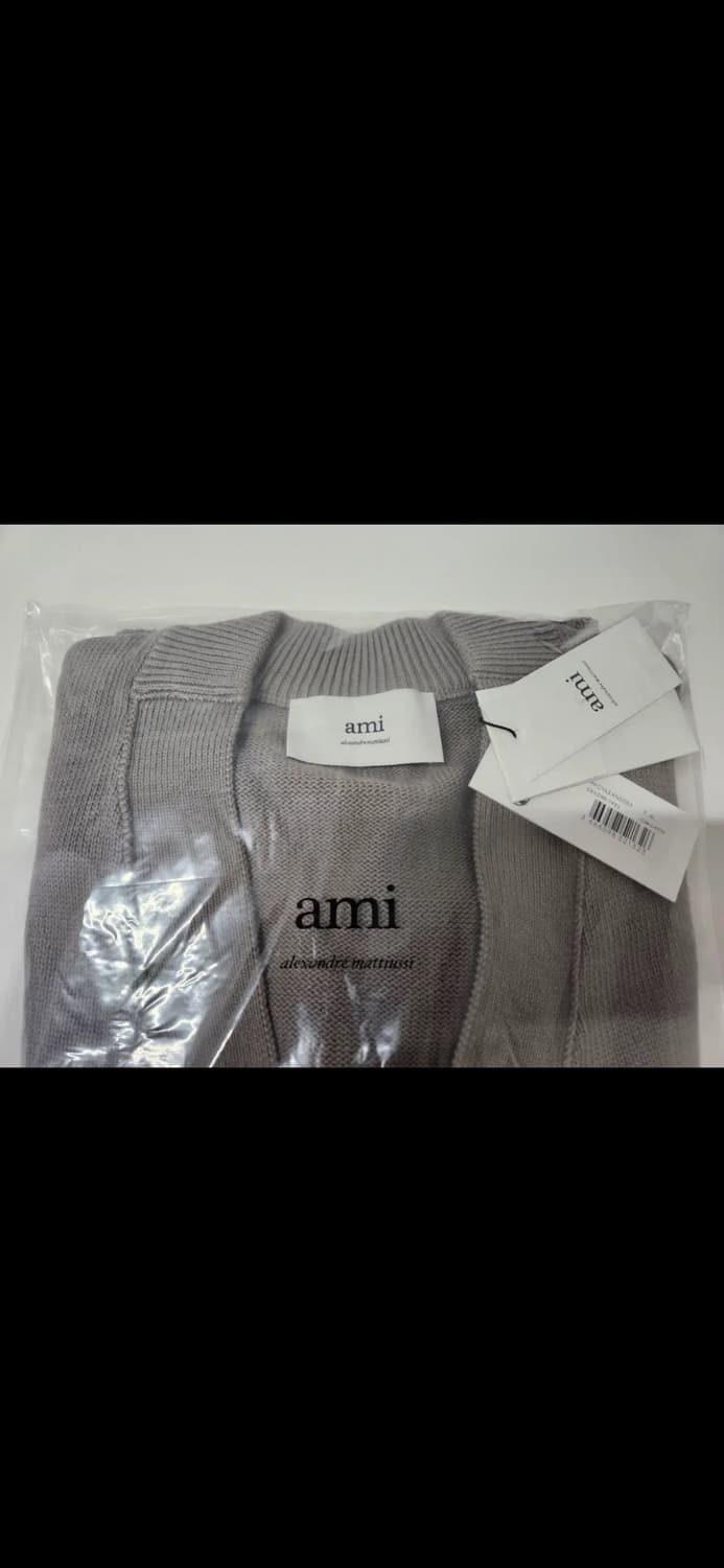 🔥[새상품/QR정품]🔥아미 크로셰 로고 울 가디건 2 color 상품이미지7