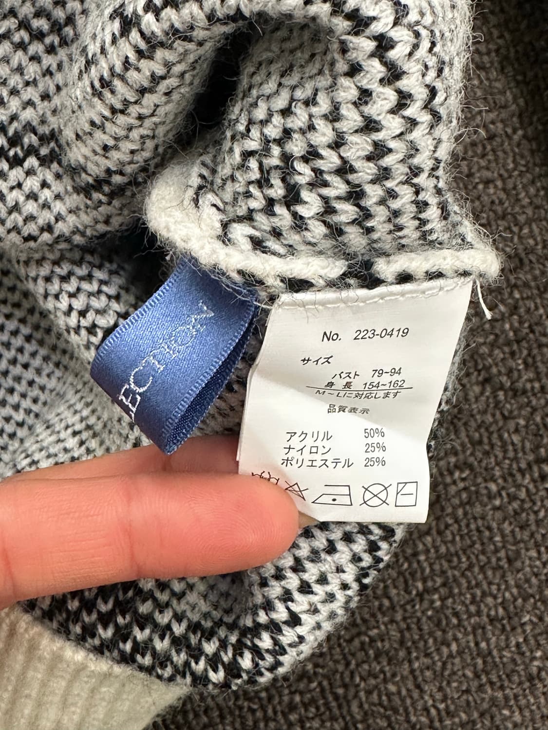 OS)TS COLLECTION 빈티지 그래픽 패턴 니트 후디 상품이미지4