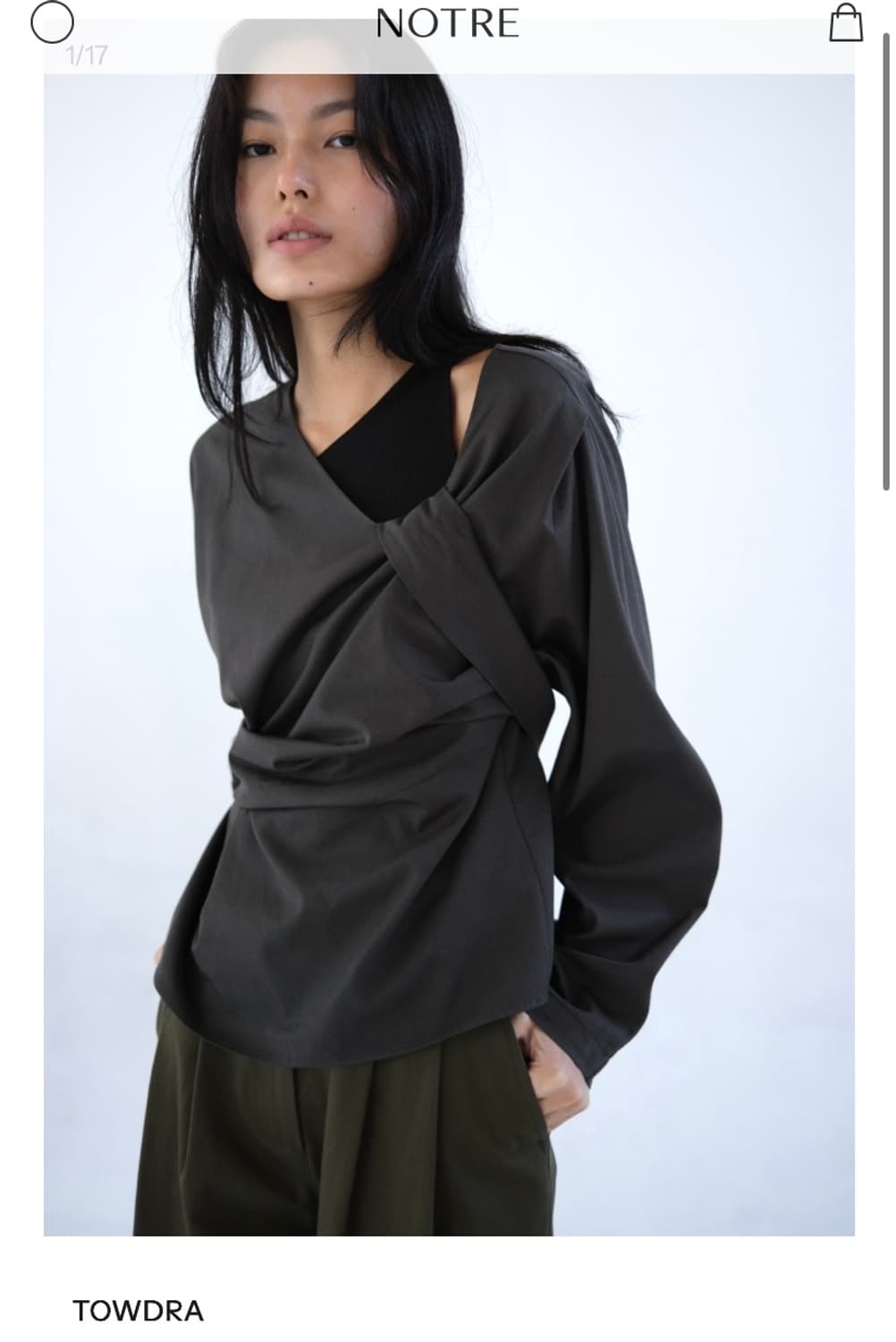 Notre 노트르 블라우스 상품이미지1