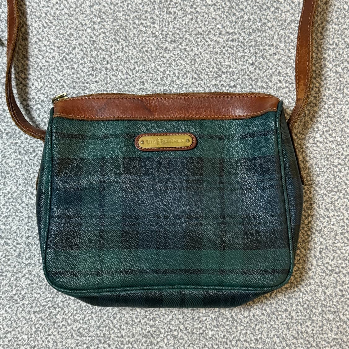 폴로 랄프로렌 타탄체크 크로스백 상품이미지1