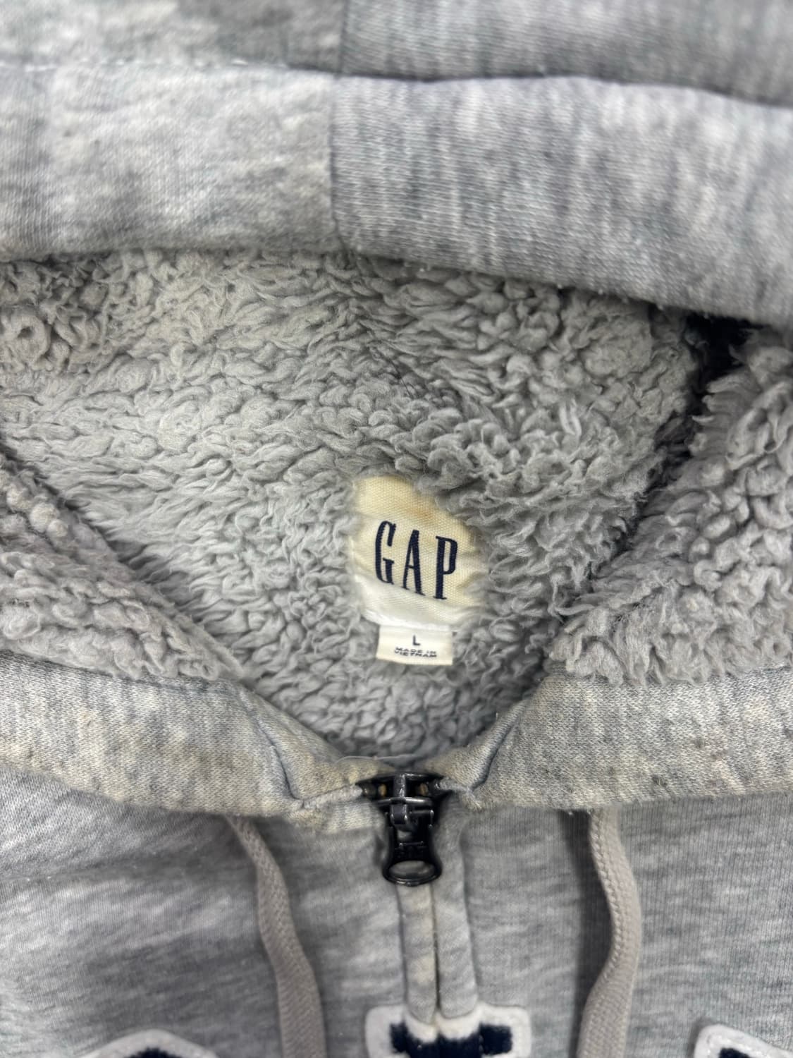 갭 GAP 로고 후드 집업 그레이 상품이미지6