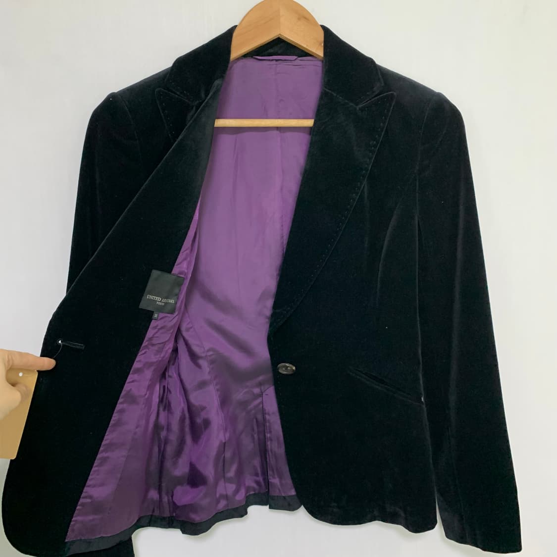 유나이티드 애로우 도쿄 일본빈티지 벨벳 싱글 버튼 블레이저 자켓 상품이미지5