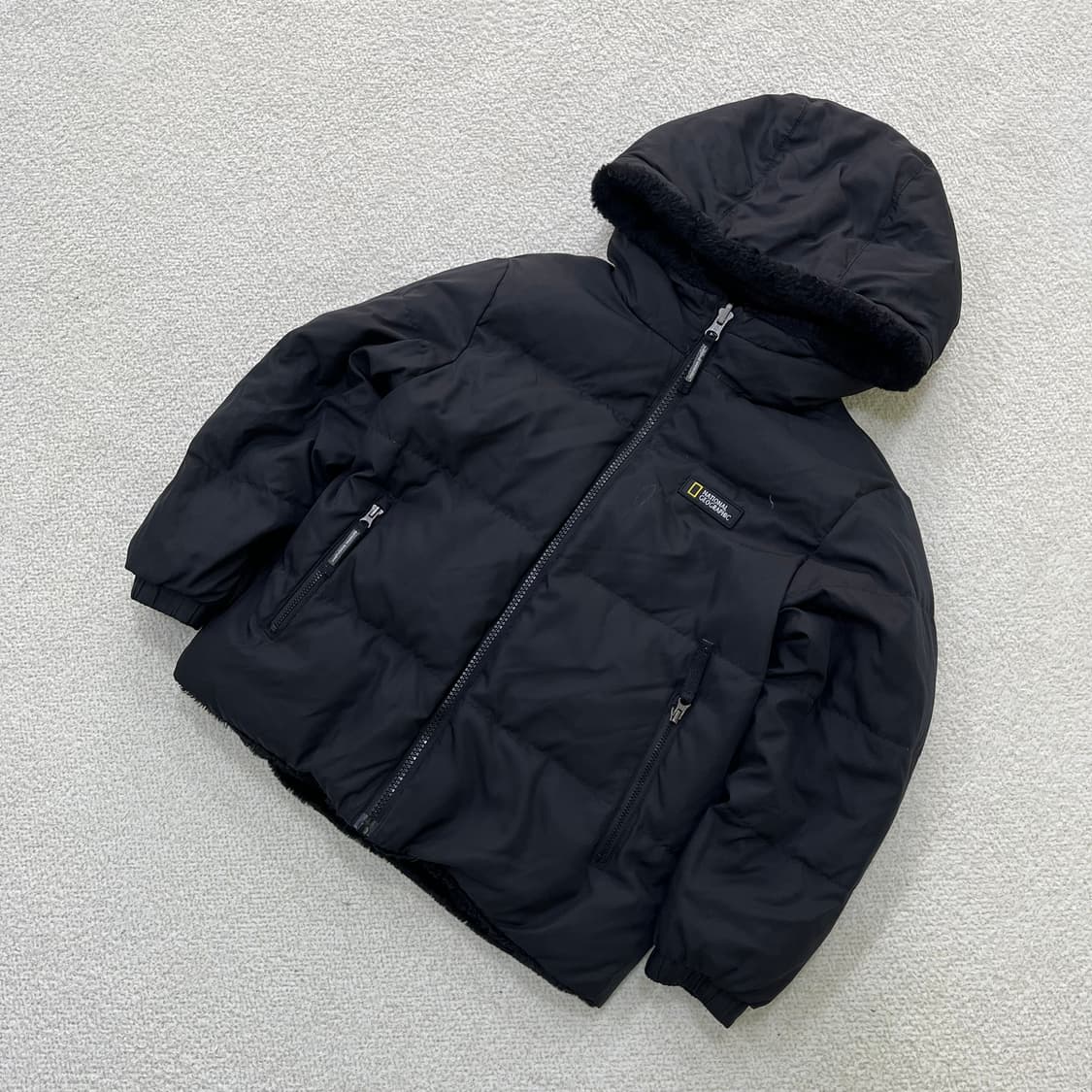 120 내셔널지오그래픽 키즈 양면 패딩 0317M 상품이미지1