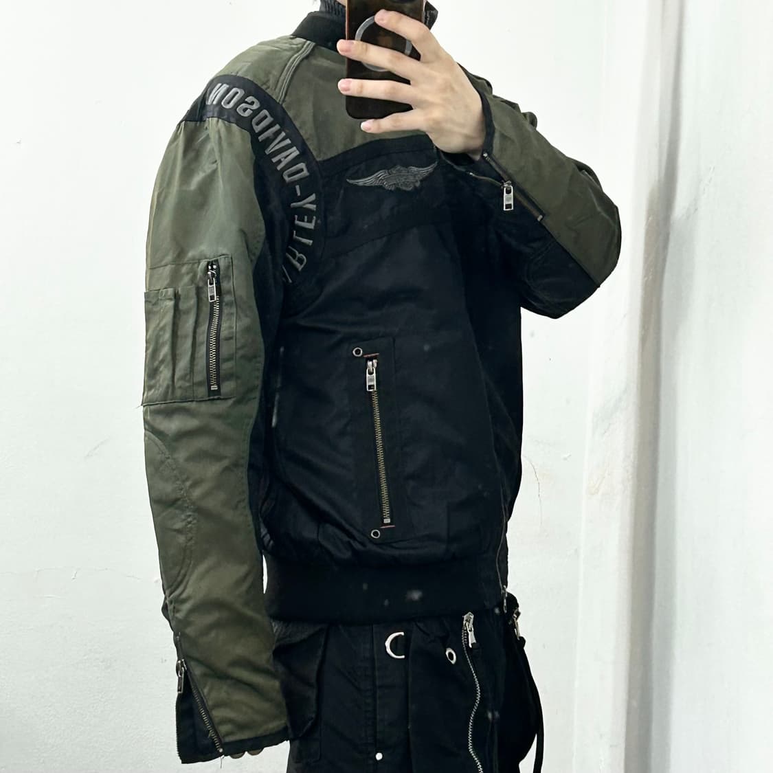 할리데이비슨 투웨이 나일론 바이커 자켓 상품이미지3