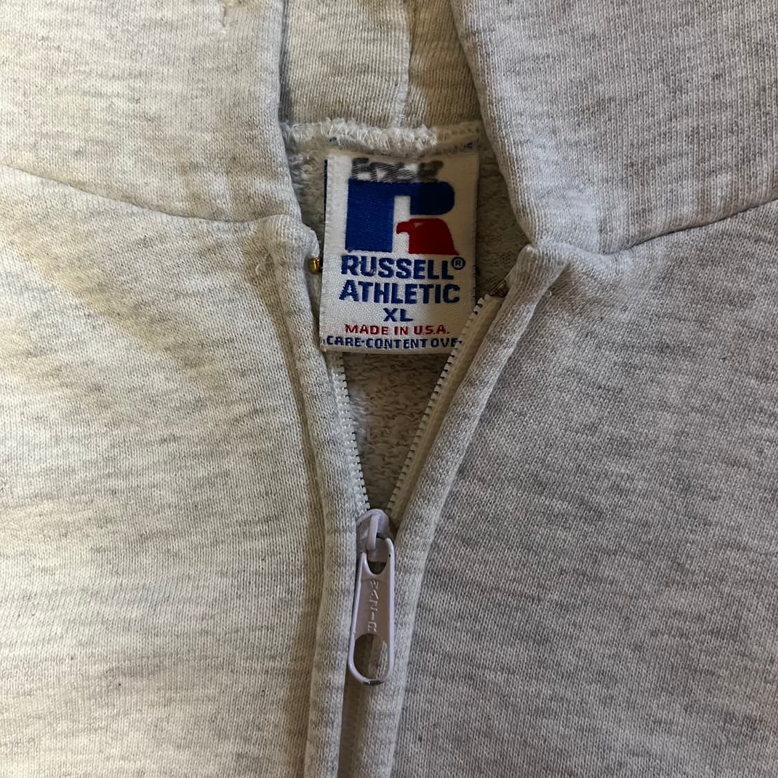 [XL] 90s USA 러셀 후드집업 라이트 그레이  상품이미지2