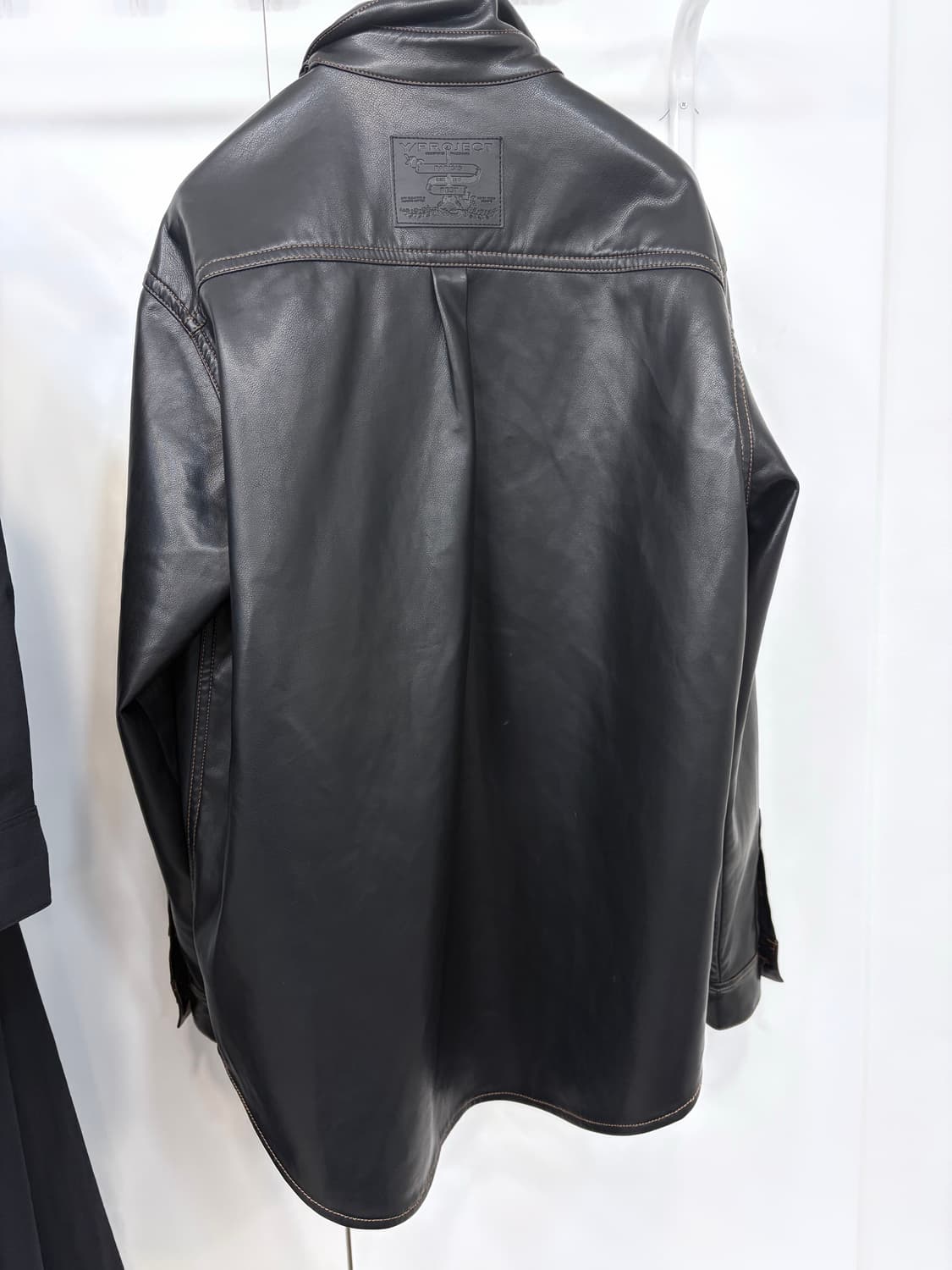 와이프로젝트 훅앤아이 레더셔츠 M 상품이미지8