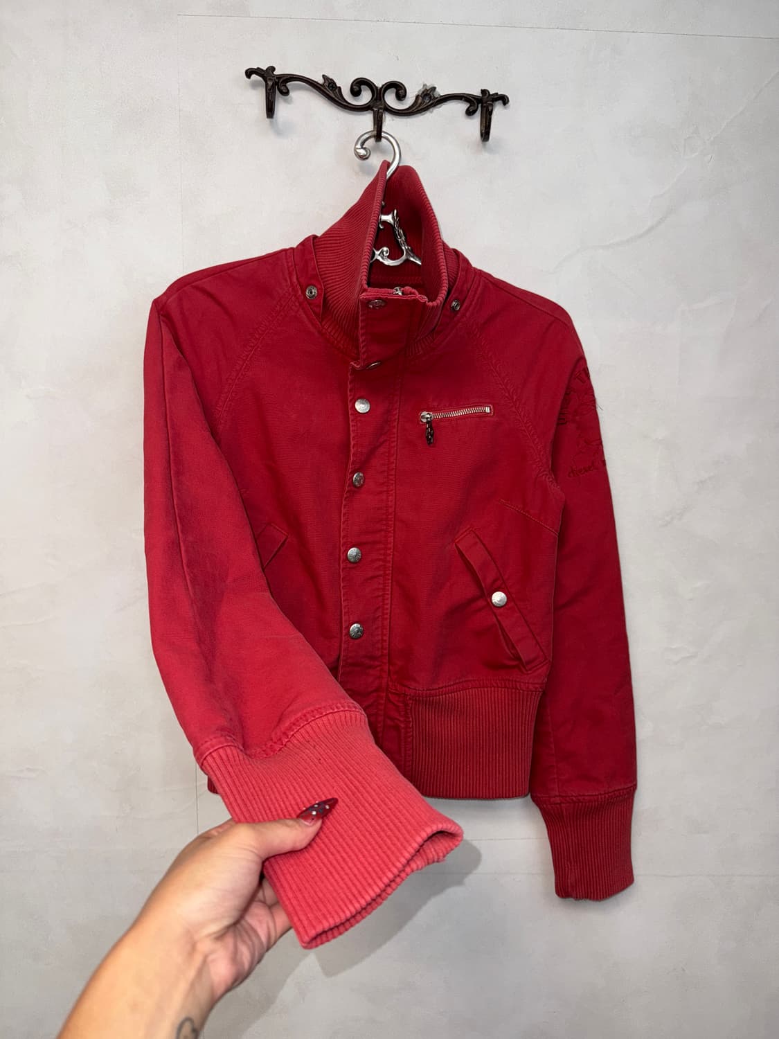 DIESEL red button detail blouson  상품이미지4