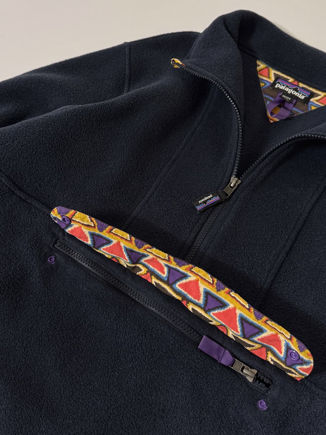 파타고니아 오버사이즈 에스닉 신칠라 하프집 플리스 자켓 상품이미지5