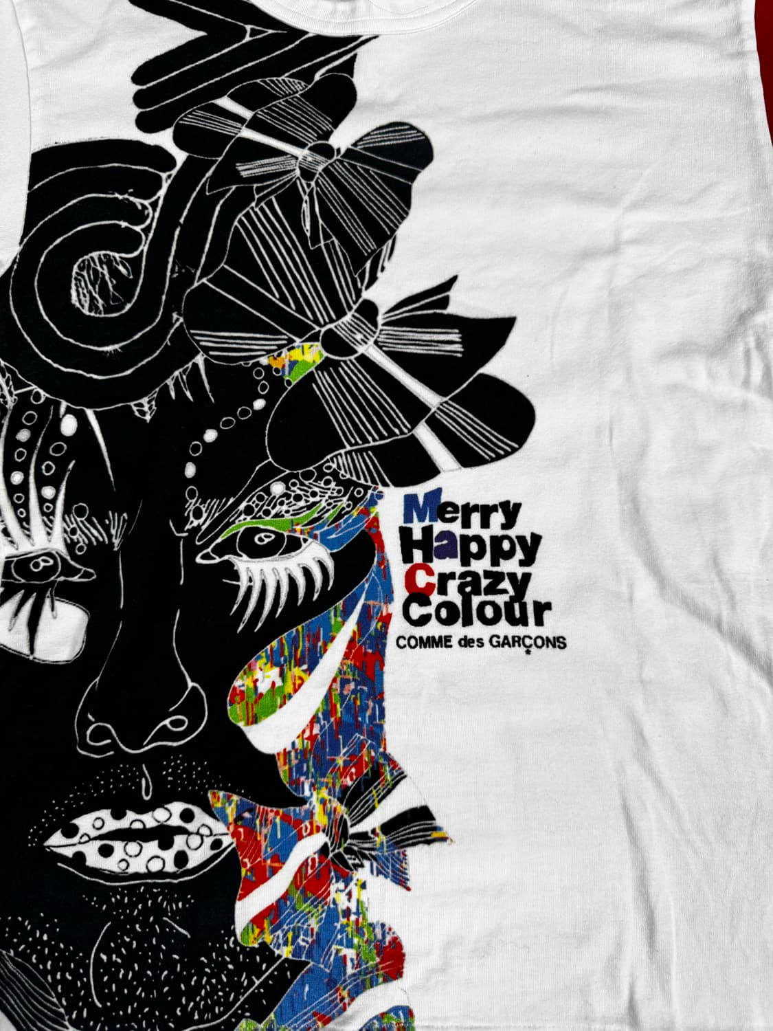꼼데가르송 merry happy crazy 반팔 티셔츠 상품이미지2
