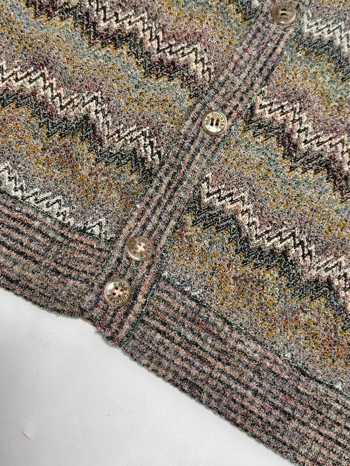 old country 빈티지 에스닉 니트 조끼 가디건 상품이미지4