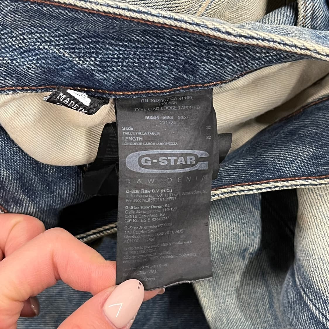 [정품/32] 지스타 워싱 데님 청바지 b10 상품이미지5