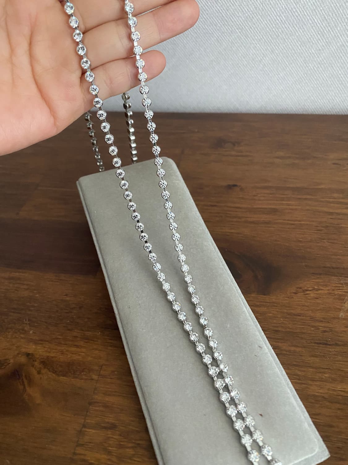 악세서리 큐빅 롱 테니스목걸이 상품이미지3