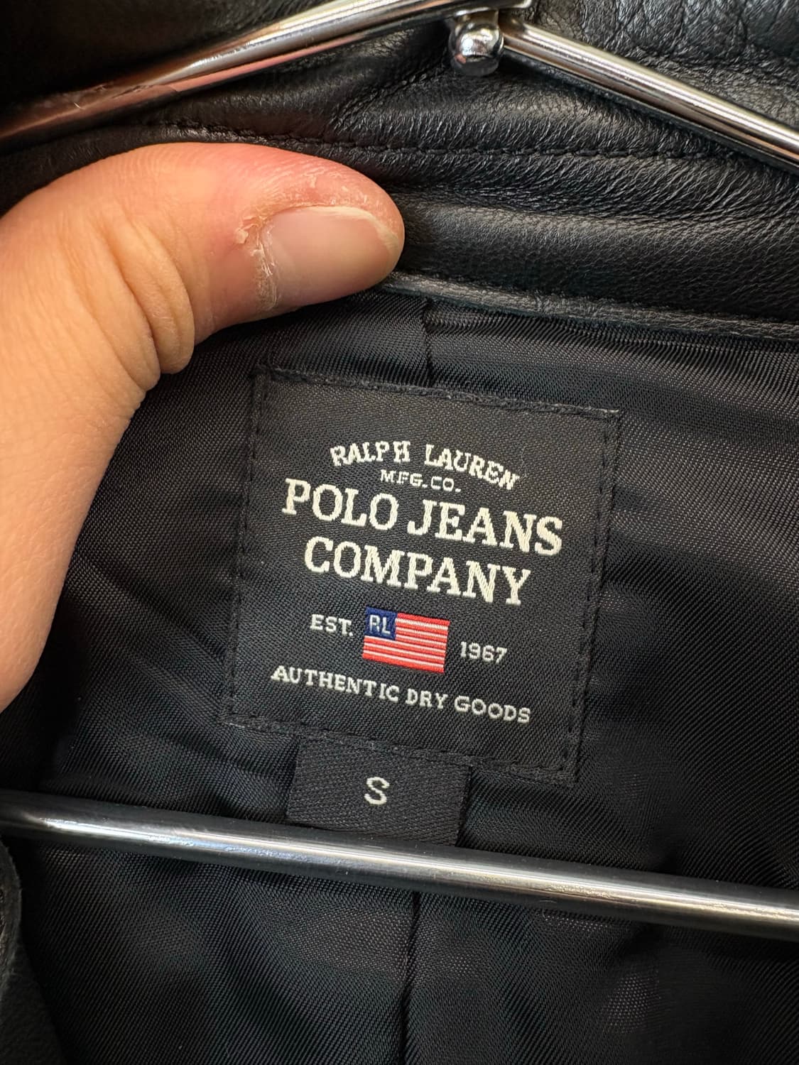 폴로랄프로렌 폴로진스 빈티지 램스킨 라이더 자켓 상품이미지7